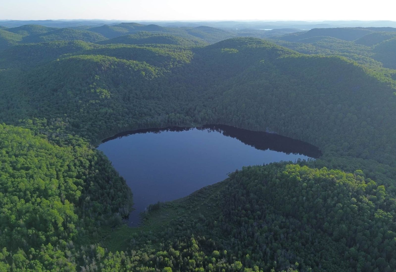 Vue aérienne du domaine de 150 acres